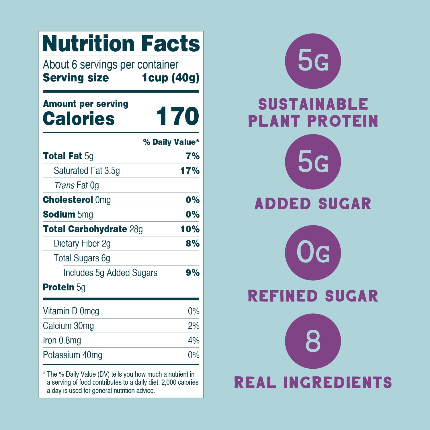 Seven Sundays Sunflower Cereal, Real Berry, 8 Oz Bag, Grain & Gluten Free, 5g Upcycled Protein, 0g Refined Sugar, Crunchy Fruity Snack