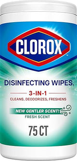 Clorox Fresh Scent Bleach Free Disinfecting Cleaning Wipes, 75 Count