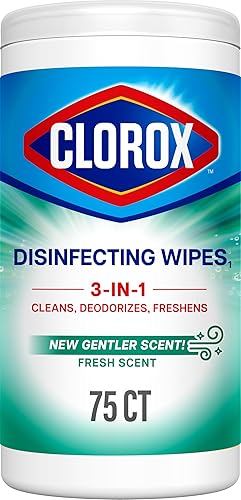 Clorox Fresh Scent Bleach Free Disinfecting Cleaning Wipes, 75 Count