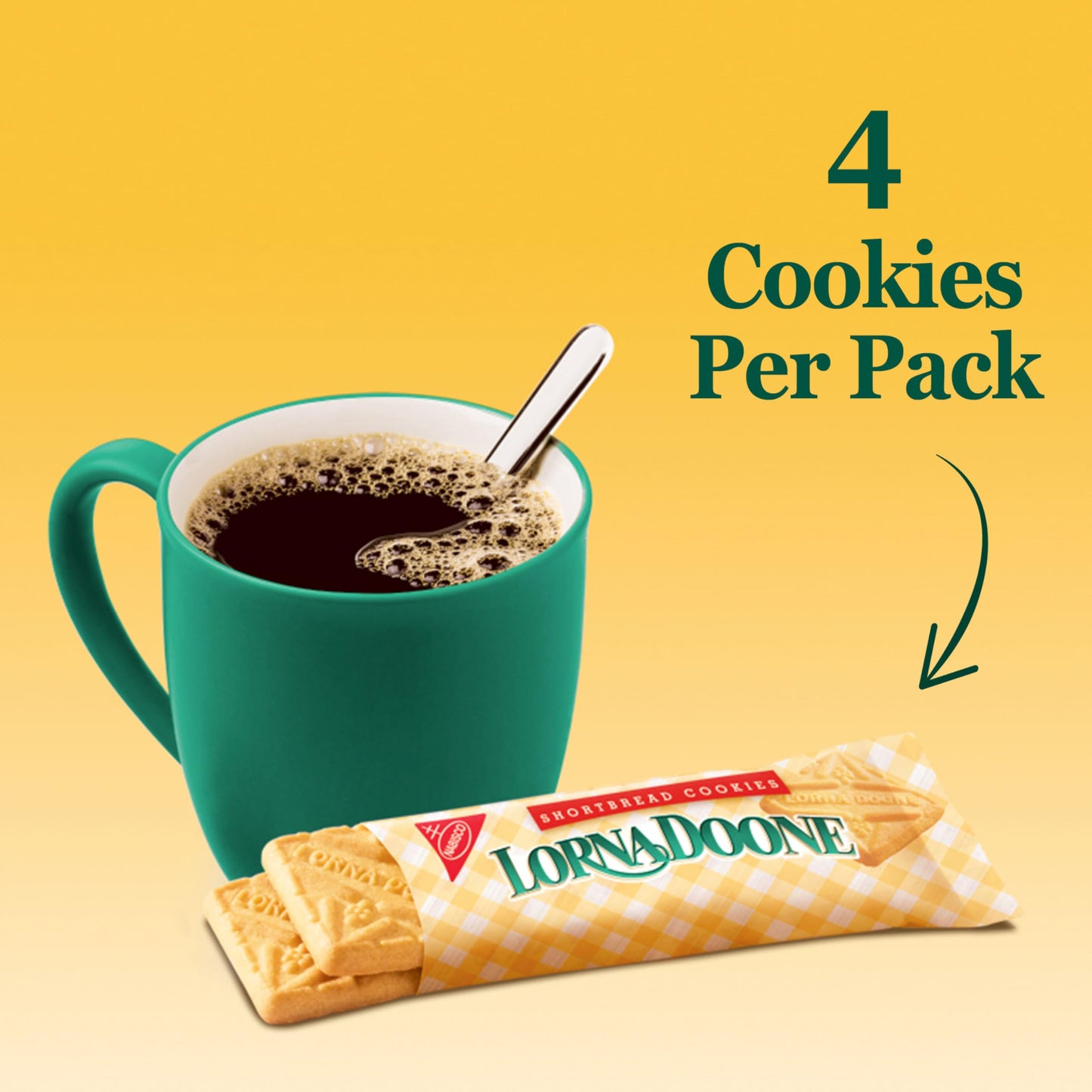 Lorna Doone Shortbread Cookies, 120 Snack Packs (4 Cookies Per Pack, 12 Boxes)
