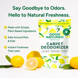 Good Natured Brand | Carpet Deodorizer & Freshener Powder | 60 oz Pet Odor Eliminator for Strong Odor & Pet Urine | Fresh Natural Lemon Love | Safe
