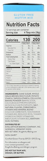 King Arthur Gluten Free Muffin Mix, 16 oz