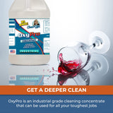 Chem-Girl OxyPro Concentrated Multi-Purpose Surface Cleaner to the Rescue - Chlorine-Free, Oxygen-Powered Stain & Odor Remover, 5 Percent Hydrogen