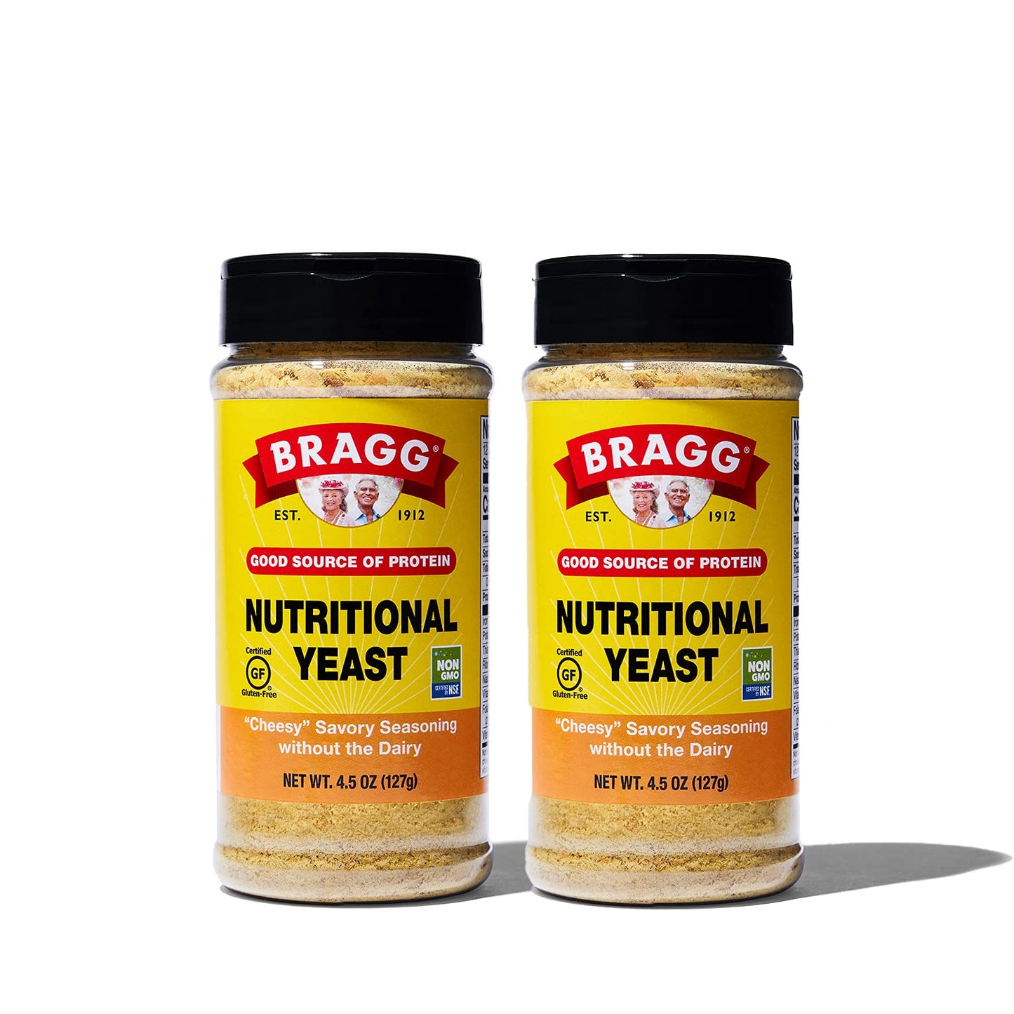 Bragg Premium Nutritional Yeast Seasoning - Vegan, Gluten Free - Good Source of Protein & Vitamins - Nutritious Savory Parmesan Cheese Substitute