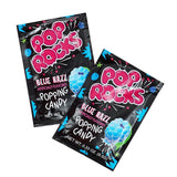 Pop Rocks Blue Razz Popping Candy Bulk Individually Wrapped 0.33 oz Fizzy Crackling Candy Blue Raspberry Flavor Novelty Candy for Birthday Party