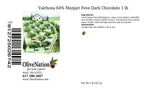 Valrhona 64% Manjari Dark Bitter Sweet Chocolate Feve from OliveNation - 1 pound