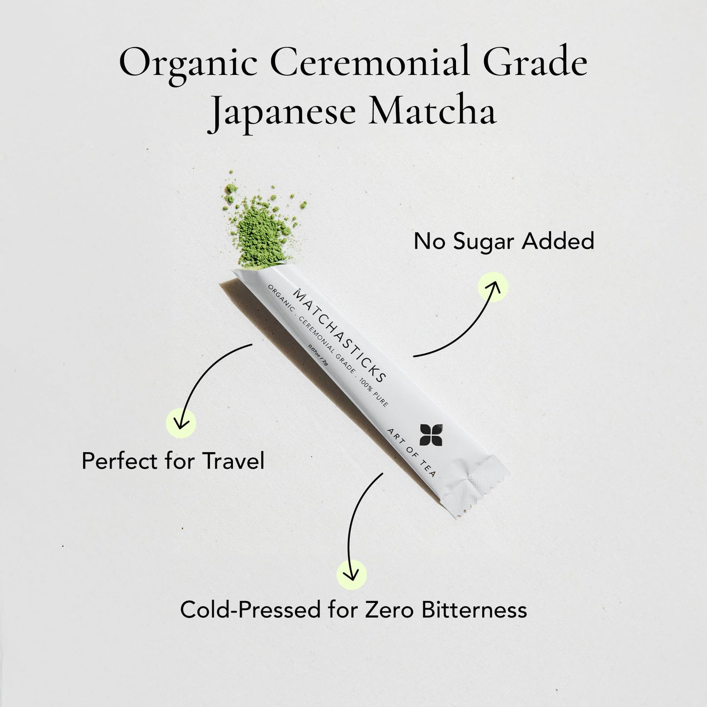 Art of Tea | Matcha Powder Tea | Matchasticks 12 Count