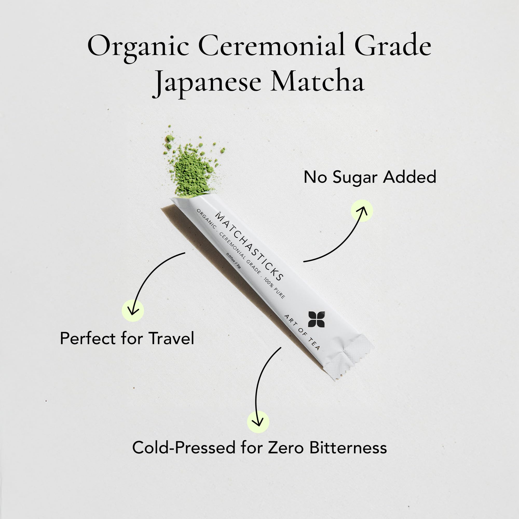 Art of Tea | Matcha Powder Tea | Matchasticks 12 Count