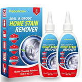 Home Stain Remover Gel - Stubborn Stain Cleaner No Harsh Scrubbing Required, Front Loader Washing Machine Seal Washing Machine Seals, Sinks & Tiles |