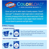 Clorox ColorLoad Non-Chlorine Bleach, 60 Ounce Bottle, Pack of 2, 120 Ounces Total
