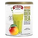 Cafe D'Vita Mango Matcha Green Tea - Sweet Flavored Matcha Latte Powder, Ceremonial Grade Japanese Matcha Mix, Sweetened, Enjoy Hot or Iced - 19 oz