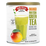 Cafe D'Vita Mango Matcha Green Tea - Sweet Flavored Matcha Latte Powder, Ceremonial Grade Japanese Matcha Mix, Sweetened, Enjoy Hot or Iced - 19 oz
