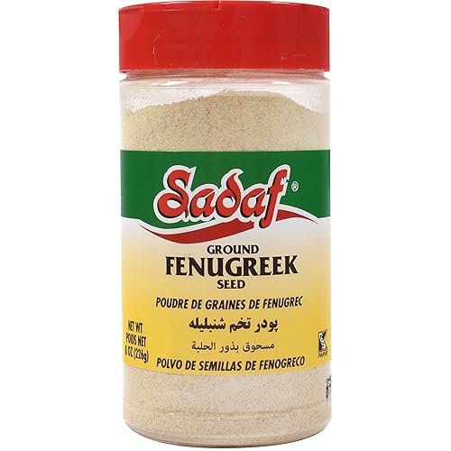 Sadaf Ground Fenugreek Seeds - Fenugreek Powder - Methi Powder for Cooking and Food Flavoring - Ideal for Middle Eastern Cuisine - Fenogreco en Polvo