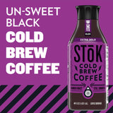 SToK Cold Brew Coffee, Extra Bold, Dark Roast Brewed Low and Slow, Unsweetened, Black Coffee 48 FL OZ Bottle