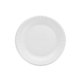 Dart 7PWCR 7 in White Unlaminated Foam Plate (Case of 1000)
