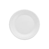 Dart 7PWCR 7 in White Unlaminated Foam Plate (Case of 1000)