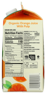 365 By Whole Foods Market, Organic Orange Juice With Pulp, 52 Fl Oz