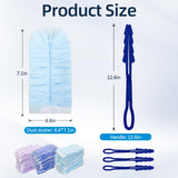 30-Pack Duster Refills Kit -Heavy Duty Disposable Dust Replacement Heads Includes 3 Duster Handles for Home and Office Cleaning Ceiling