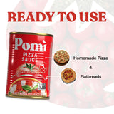 Pomì Pizza Sauce 14.1oz (Pack of 12) - 100% Fresh Italian Tomatoes, Made in Italy, Non-GMO, Gluten-Free, No Additives/Preservatives, Velvety & Creamy