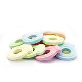 110 Individually Wrapped Candy Rings, Bulk Candy Ring Tub Great for Christmas Stocking Filler, In 6 colors, Fun Kids & Retro Candy for Goodie Bags