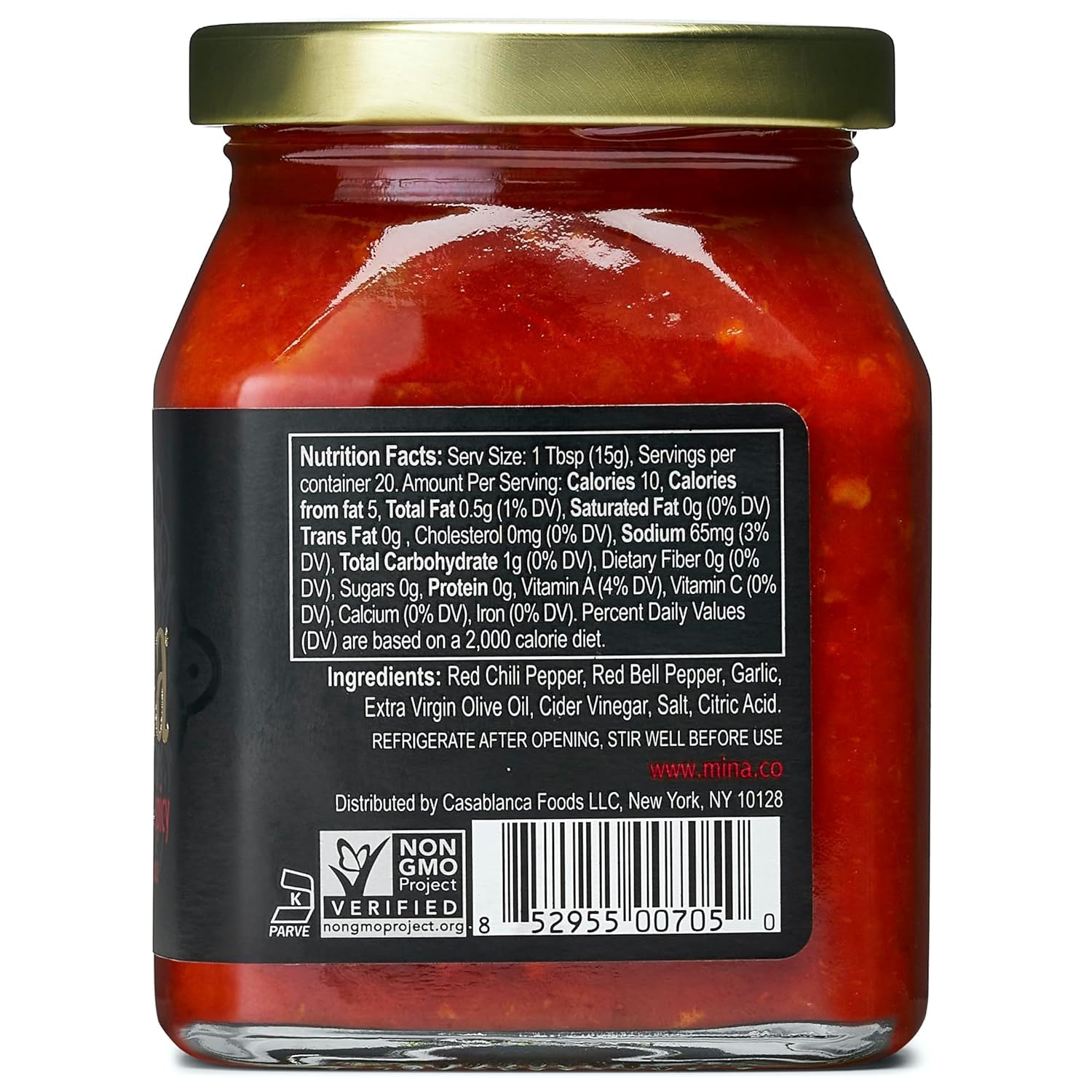 Mina Spicy Harissa Sauce, 10 OZ