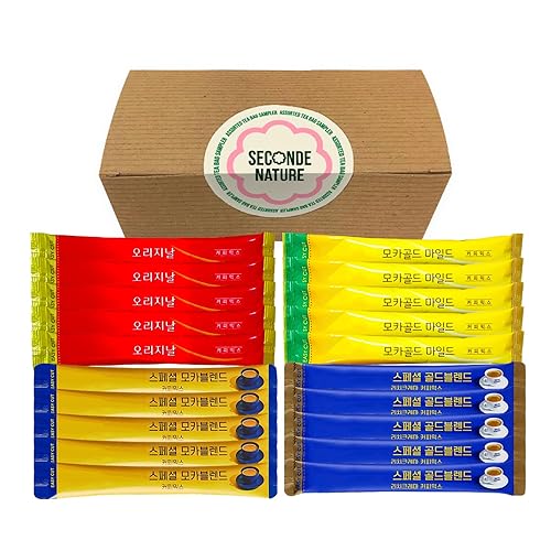 Korean Coffee Mix Variety Packet Sampler | Instant Coffee Mix 20 Sticks | Maxim Instant Coffee Original, Maxim Mocha Coffee, Ediya Special Blends