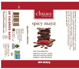 Chuao Chocolatier Spicy Maya Dark Chocolate Bars | Gourmet Cinnamon Cayenne Artisan No Preservatives | 24 Pack (0.39 oz each)