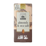 Endangered Species Dark Chocolate Bar w/Sea Salt & Almonds (72% cocoa)