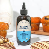 Rising Star Organic Vanilla Bean Paste, 8 oz (1 Ct) - Organic Madagascar Bourbon Bean Paste for Baking & Desserts, Non-GMO, Vegan, Gluten-Free