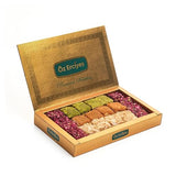 Baklava Style Turkish Delight Assortment - Lotus, Chocolate, Hazelnut Cream, Kadaif and Rose Petal Lokum Candy, Gourmet Turkish Sweets Gift Box
