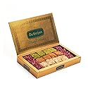 Baklava Style Turkish Delight Assortment - Lotus, Chocolate, Hazelnut Cream, Kadaif and Rose Petal Lokum Candy, Gourmet Turkish Sweets Gift Box