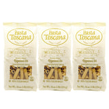 Pasta Toscana | Bronze Die Pasta | Italian Durum Wheat Semolina | Bronze die Pasta, 16 oz (Pack of 3, Rigatoni)