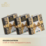 Golden Saffron Luxtury Gift Box, Premium All Red Saffron Threads, Grade A+ Super Negin, Perfect For Any Occasions Non-GMO Verified for Tea, Paella