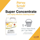 Jani-Source ParvoScrub Vet Grade Disinfectant & Kennel Cleaner 1 Step Deodorizer Concentrate, 4 Gallons