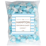 Blue Raspberry Salt Water Taffy, 1 Pound Bulk Bag, Blue Taffy, Individually Wrapped Blue Candy