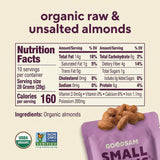 GoodSam Foods - Organic Raw & Unsalted Almonds 1.25lbs (2x10oz Bags) - Regeneratively Farmed California Almonds for Snacking Cooking and Baking