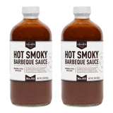 Lillie’s Q - Hot Smoky Barbeque Sauce, Gourmet BBQ Sauce, Sweet Brown Sugar BBQ Sauce with Spicy Cayenne, Mild Smoky Flavor, Premium Ingredients, Made