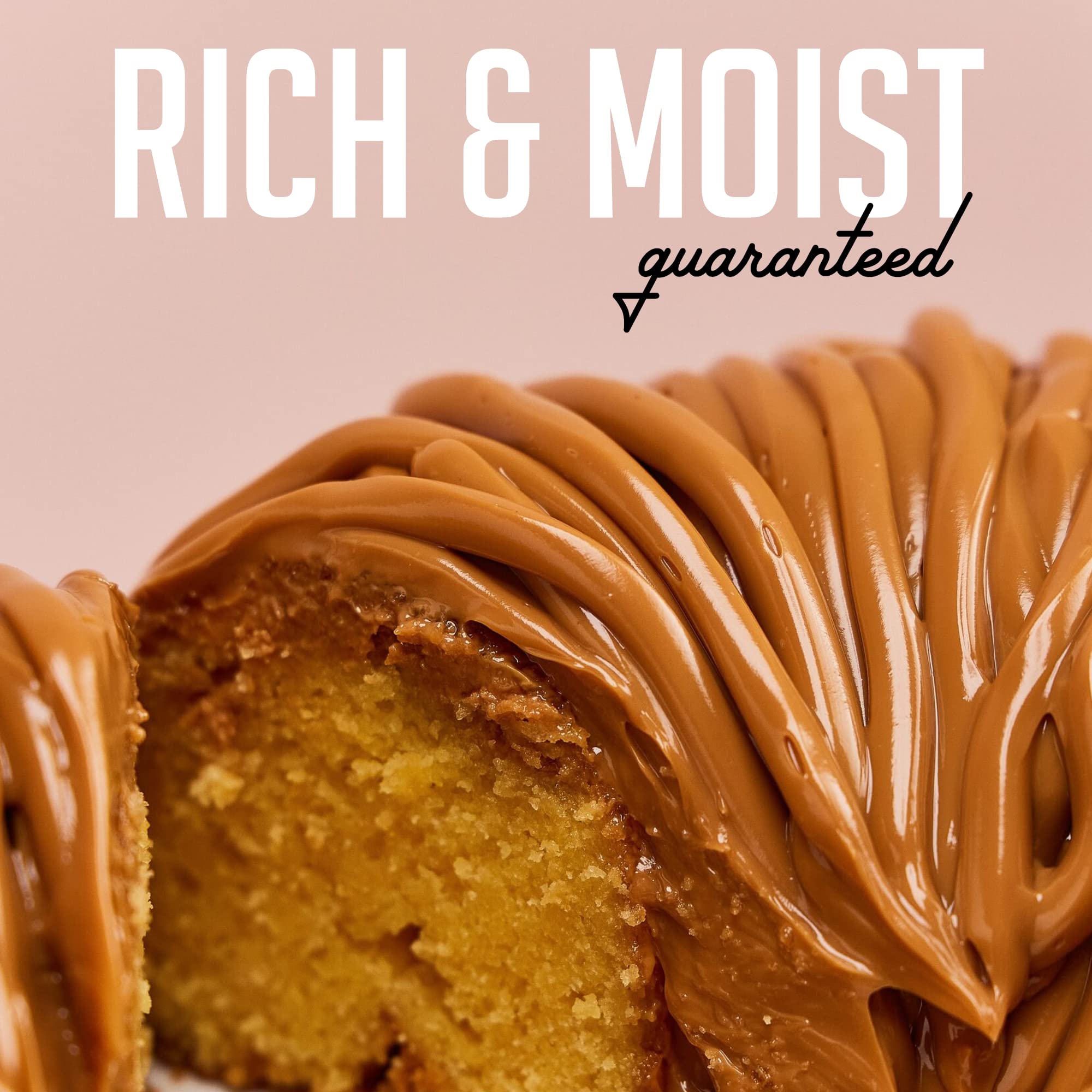 Mo's Bundt Cakes - Happy Birthday Cake, Fresh Dulce de Leche Bundt Cake Delivered To Your Door - Birthday Gift For Men, Women, Dad, Mom, Husband