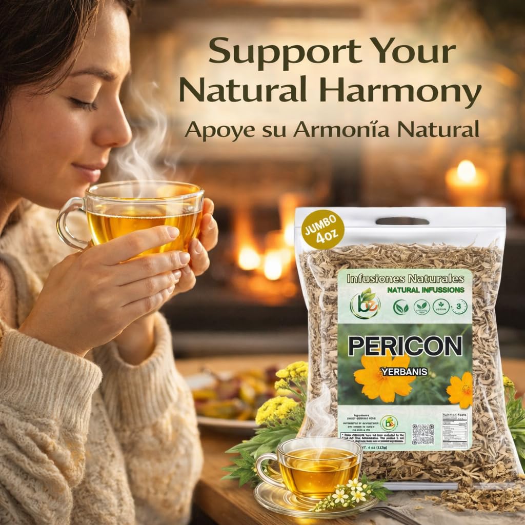 PERICON - Pericon (Yerbanis) Herbal Tea 4 oz, 100% All Natural Fresh Tea- vegan-raw