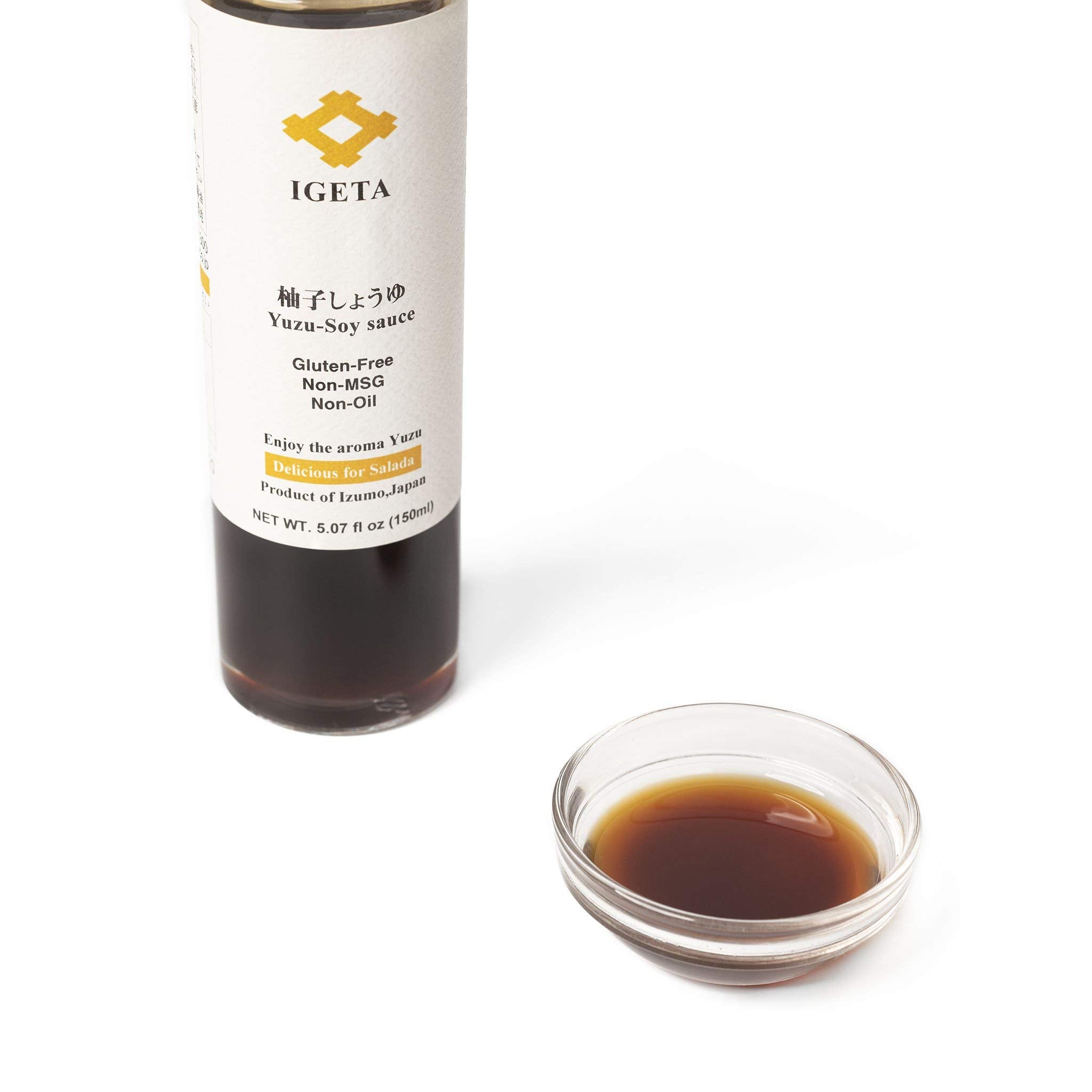 Yuzu-Infused Tamari Soy Sauce - Gluten Free, 5 floz, No MSG, No artificial flavorings