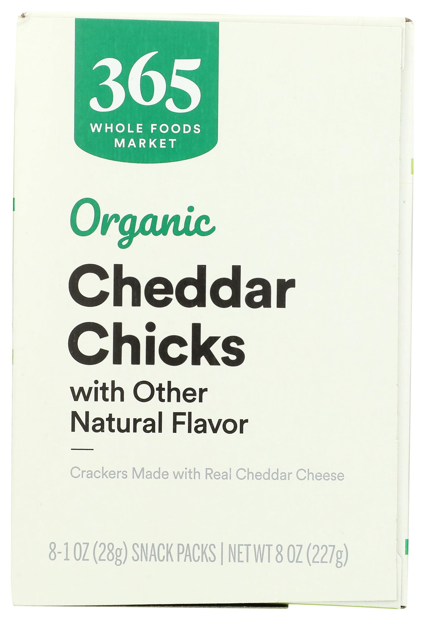 365 by Whole Foods Market, Organic Cheddar Chicks Crackers, 8 Pack