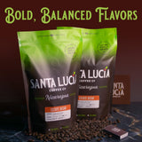 Santa Lucia Coffee - Nicaraguan Estate Decaf Roast - Low Acid, 91 Point, SHG, Small Batch Roasted, Farm Direct, 100% Single-Origin Whole Bean, 1 Bag