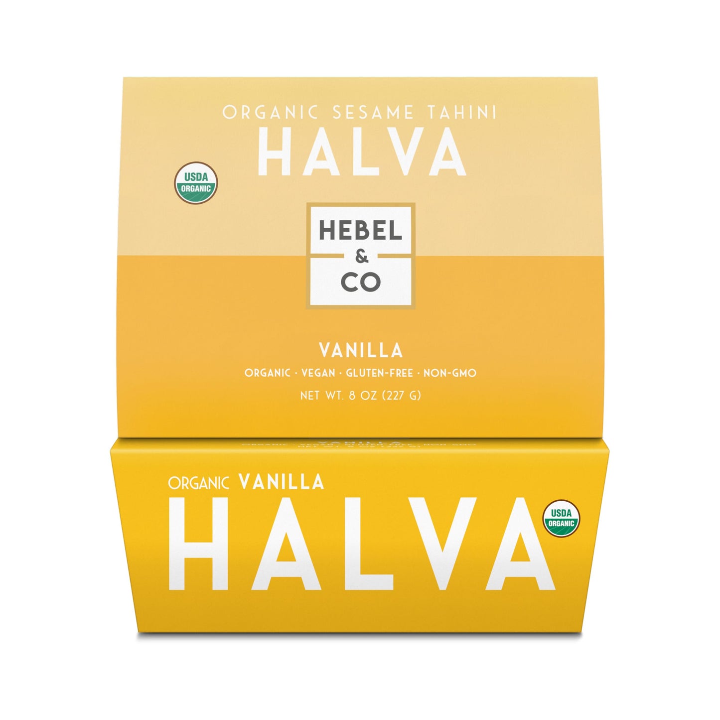 HEBEL & CO Vanilla Halva - 8 oz | Certified USDA Organic, Gluten Free, Kosher & Vegan