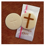 Gluten Free 1 3/8" Diameter (35mm) Altar Communion Bread 25 Count Boxed Individually Wrapped