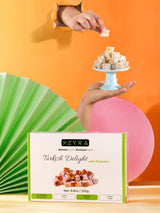 ZYRA Turkish Delight with Pistachio - 8.8oz - Woman Owned Brand - Luxury with Roasted Pistachio - Authentic Premium Lokum Confectionery - Gifts