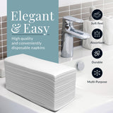 Reli. Bathroom Napkins Guest Disposable (60 Pack) Linen-Feel Guest Towels 12" x 15.75" | Cloth-Like Restroom Napkins | Paper Hand Towels for Bathroom