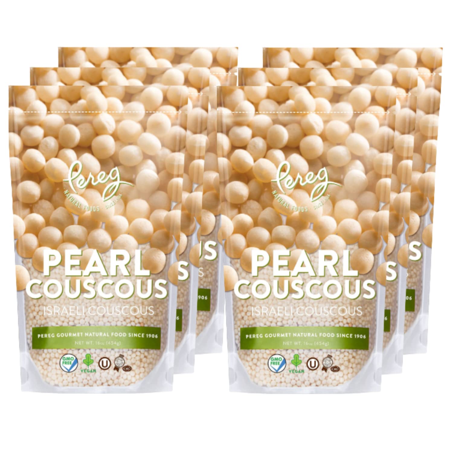 PEREG Gourmet Couscous Pearl, 16 OZ x 6 Pack
