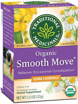 Traditional Medicinals Organic Smooth Move Chamomile Laxative Tea, 16 Tea Bags (Pack of 6)