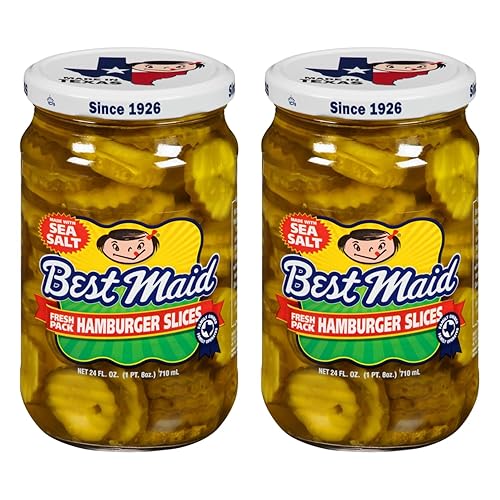 Best Maid Products - 24 Ounce Glass Jars Baby - Dill, Kosher, Hamburger Slices, Garlic Bites, Habanero Chips, & Xtreme Hot Pickles (2 Pack, Fresh Pack