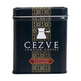 Cezve Turkish Coffee - Finely Ground 100% Arabica, Locally Roasted in USA, Traditional Flavor, Rich Foam, Small Batch Fresh Ground Coffee, 3.5oz